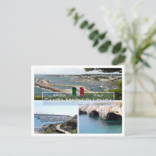 IT Italien - Apulien - Santa Maria di Leuca - Postkarte (Stehend Vorderseite)