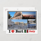 IT Italien - Bari - Mosaik - Postkarte (Vorne/Hinten)
