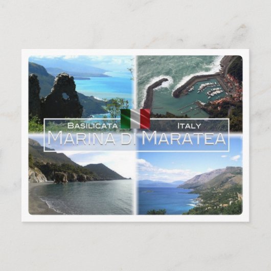 IT Italien - Basilicata - Marina di Maratea - Postkarte (Vorderseite)