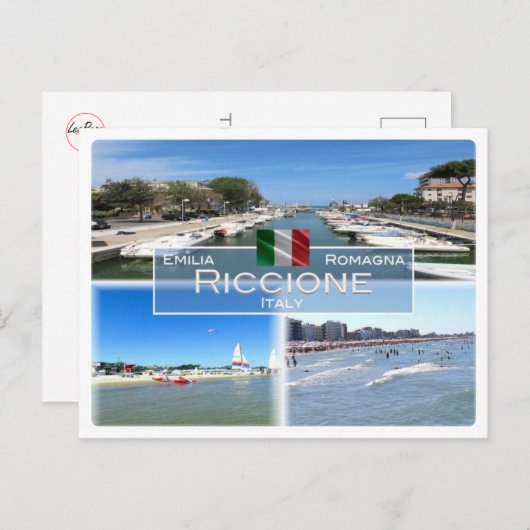 IT Italien - Emilia Romagna - Riccione - Postkarte (Vorne/Hinten)