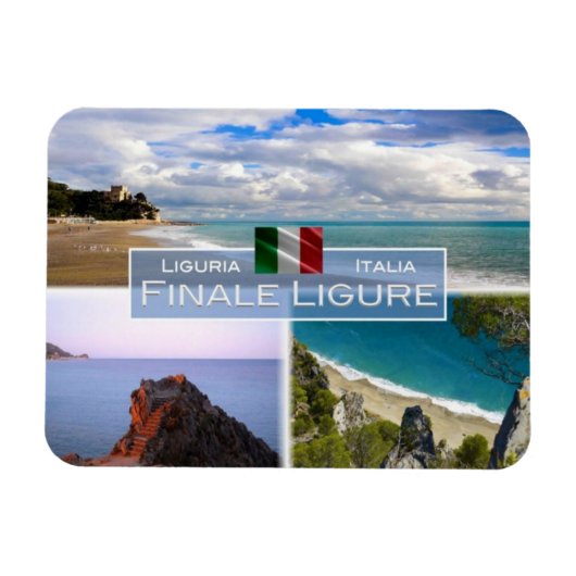 IT Italien - Finale Ligure - Castelletto - Magnet (Horizontal)