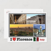 IT Italien - Florenz Firenze - Postkarte (Vorne/Hinten)