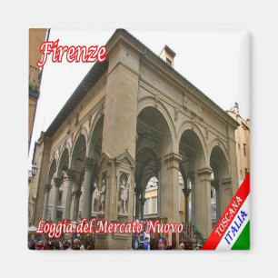 IT - Italien - Florenz - Loggia des neuen Marktes Magnet