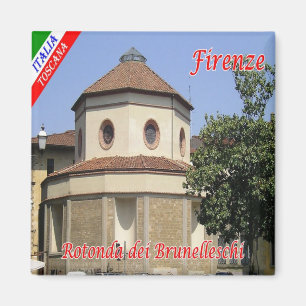 IT - Italien - Florenz - Runde Brunelleschi Magnet