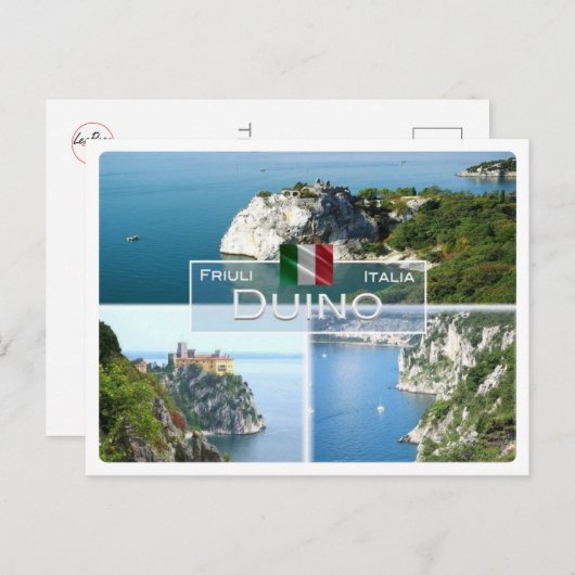 IT Italien - Friaul-Julisch Venetien - Duino - Postkarte (Vorne/Hinten)