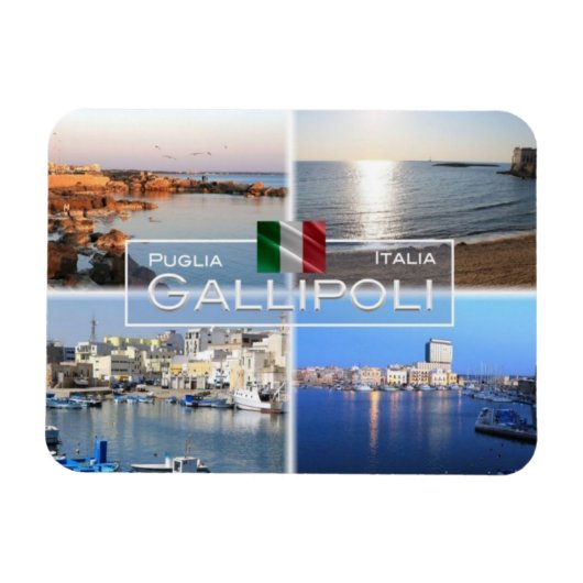 IT Italien - Gallipoli - Salento - Magnet (Horizontal)