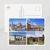IT Italien - Italien - Florenz - Postkarte (Vorne/Hinten)
