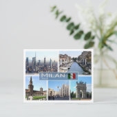 IT Italien - Italien - Mailand - Postkarte (Stehend Vorderseite)
