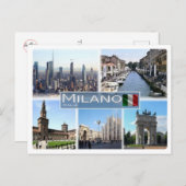 IT Italien - Italien - Mailand - Postkarte (Vorne/Hinten)