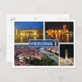 IT Italien - Italien - Verona - Postkarte (Vorne/Hinten)
