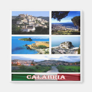 IT - Italien - Kalabrien - Collage Mosaic Magnet