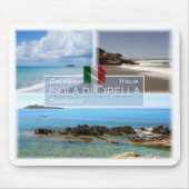 IT Italien - Kalabrien - Diamante e Isola di Cirel Mousepad (Vorne)