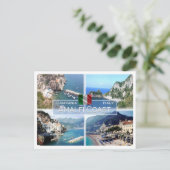 IT Italien - Kampanien - Amalfiküste - Postkarte (Stehend Vorderseite)
