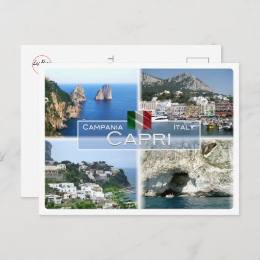 IT Italien - Kampanien - Capri - Postkarte (Vorne/Hinten)