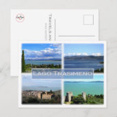 IT Italien - Lago Trasimeno Lake - Postkarte (Vorne/Hinten)