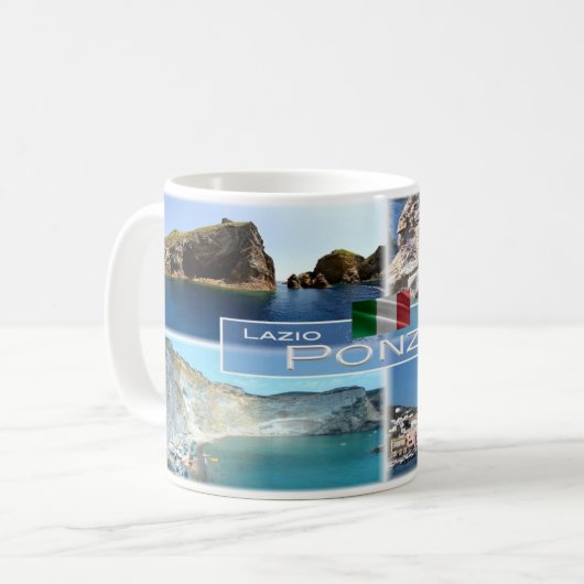 IT Italien - Latium - Ponza - Kaffeetasse (Vorderseite Links)