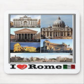 IT Italien - Latium - Rom - Mousepad (Vorne)