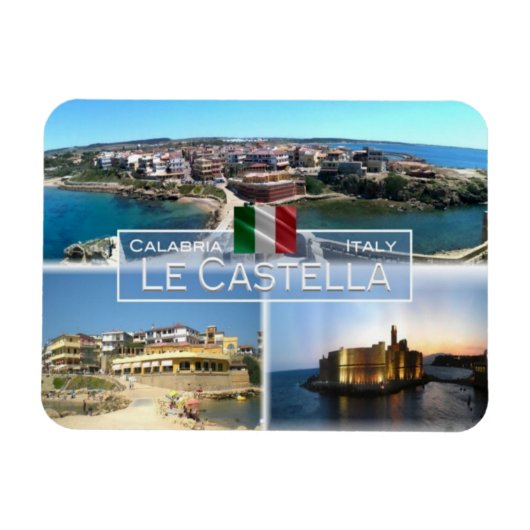 IT Italien - Le Castella - Schloss Aragonese - Magnet (Horizontal)