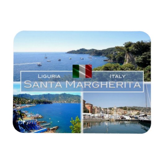 IT Italien - Ligure Santa Margherita - Magnet (Horizontal)