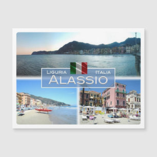 IT Italien - Ligurien - Alassio - Magnetkarte