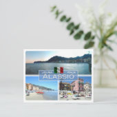 IT Italien - Ligurien - Alassio - Postkarte (Stehend Vorderseite)