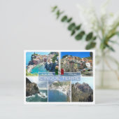 IT Italien - Ligurien - Cinque Terre - Postkarte (Stehend Vorderseite)