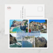 IT Italien - Ligurien - Cinque Terre - Postkarte (Vorne/Hinten)