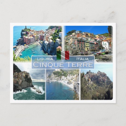 IT Italien - Ligurien - Cinque Terre - Postkarte (Vorderseite)