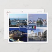 IT Italien - Ligurien - Genua Postkarte (Vorne/Hinten)