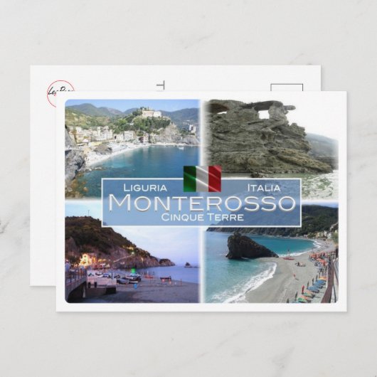 IT Italien - Ligurien - Monterosso - Postkarte (Vorne/Hinten)