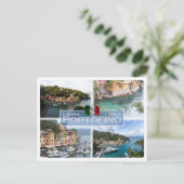 IT Italien - Ligurien - Portofino - Postkarte (Stehend Vorderseite)