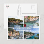 IT Italien - Ligurien - Portofino - Postkarte (Vorne/Hinten)
