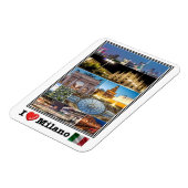 IT Italien - Mailand - I Liebe Mosaik - Magnet (Linke Seite)