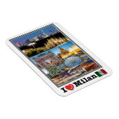 IT Italien - Mailand - I Liebe Mosaik - Magnet (Rechte Seite)