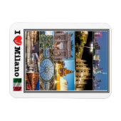 IT Italien - Mailand - I Liebe Mosaik - Magnet (Horizontal)