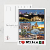 IT Italien - Mailand - Postkarte (Vorne/Hinten)