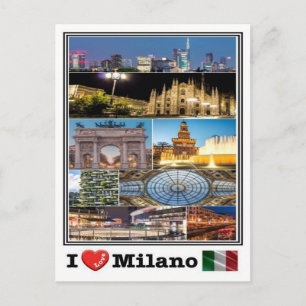IT Italien - Mailand - Postkarte