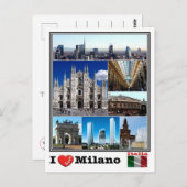 IT Italien - Mailand - Postkarte (Vorne/Hinten)