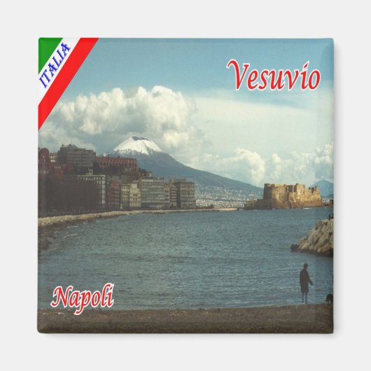 IT - Italien - Neapel - Aussicht auf Vesuv Magnet (Vorne)