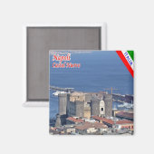 IT - Italien - Neapel - Castel Nuovo Magnet (Vorderseite/Rückseite)