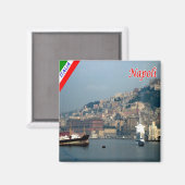 IT - Italien - Neapel - Hafen Magnet (Vorderseite/Rückseite)