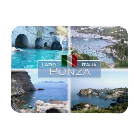 IT Italien - Ponza - Punta del Papa - Cala Fonte - Magnet (Horizontal)
