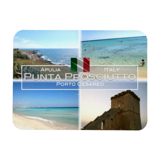 IT Italien - Punta Prosciutto - Porto Cesareo - Magnet (Horizontal)