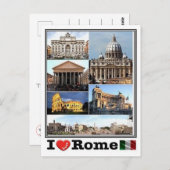 IT Italien - Rom - Postkarte (Vorne/Hinten)
