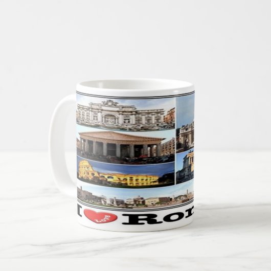 IT Italien - Rom Roma - Kaffeetasse (Vorderseite Links)