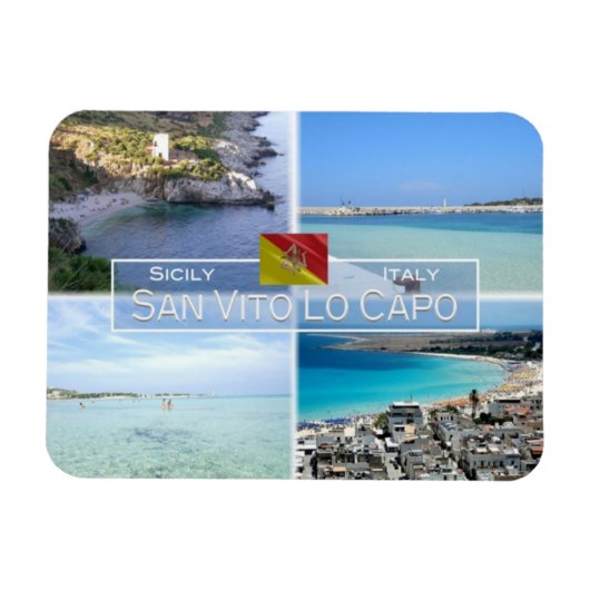 IT Italien - San Vito Lo Capo - Magnet (Horizontal)