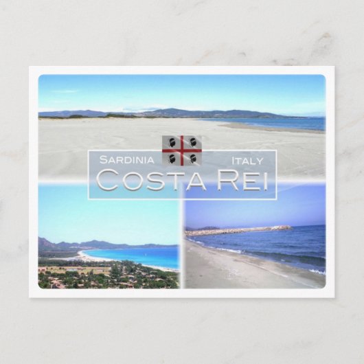 IT Italien - Sardinien - Costa Rei - Postkarte (Vorderseite)