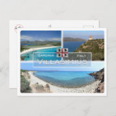 IT Italien - Sardinien - Villasimius - Postkarte (Vorne/Hinten)