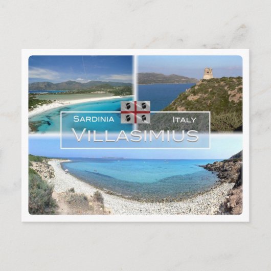 IT Italien - Sardinien - Villasimius - Postkarte (Vorderseite)