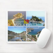 IT Italien - Sicilia - Taormina - Isola Bella - Mousepad (Mit Mouse)
